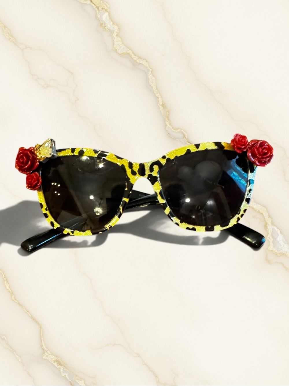 DOLCE & GABBANA Roses Embellished Sunglasses